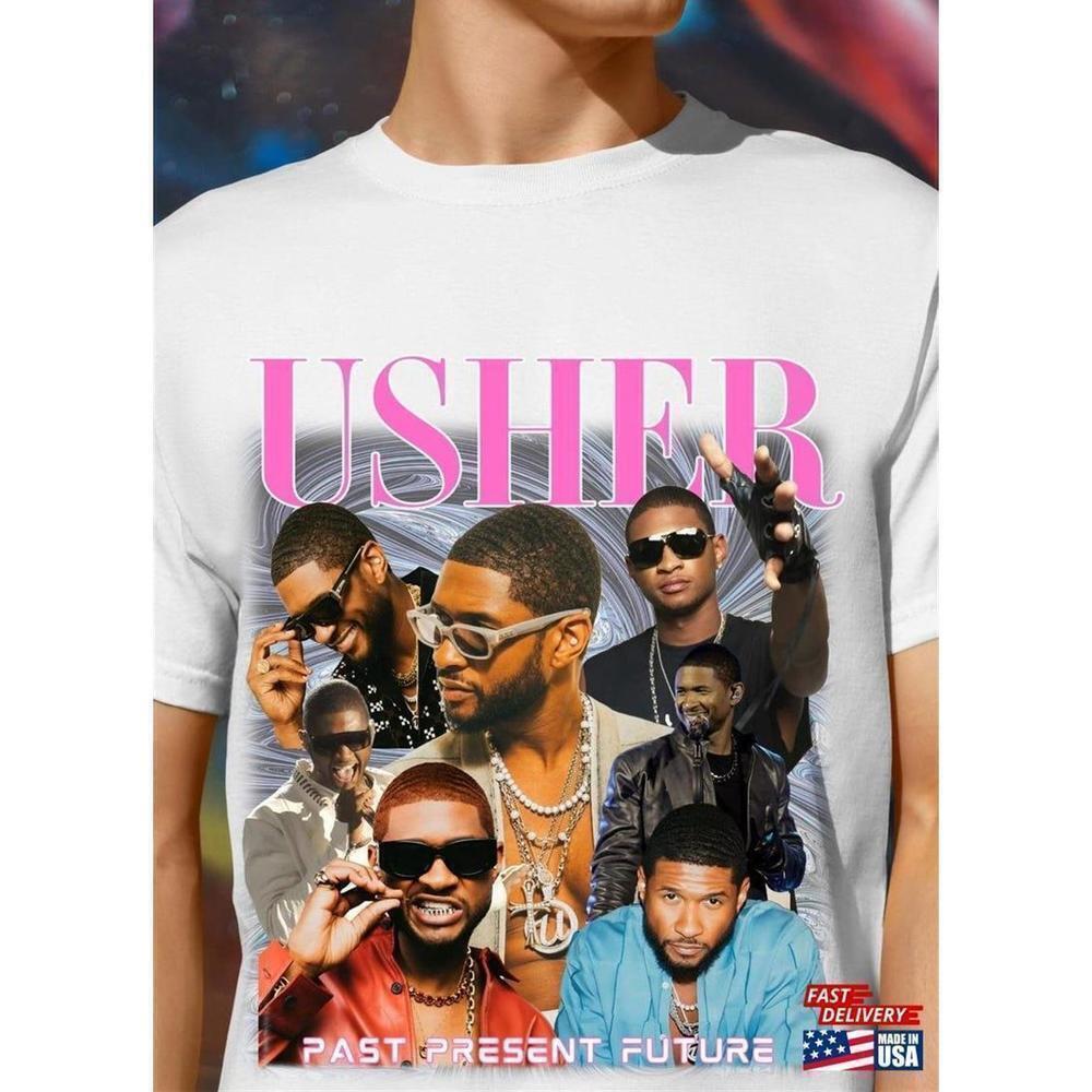 Usher Concert Past Present Future Music Fan Graphic T-Shirt